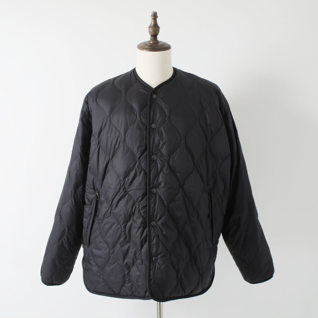 Cape HEIGHTS×TAION ケープハイツ×タイオン ダウンブルゾン リバーシブル KINSELLA キルティング×フリース ブラック