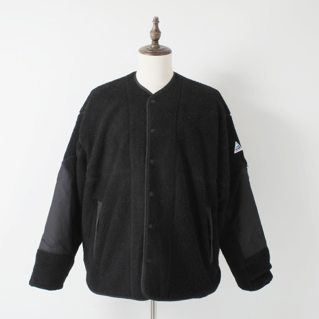 Cape HEIGHTS×TAION ケープハイツ×タイオン ダウンブルゾン リバーシブル KINSELLA キルティング×フリース ブラック