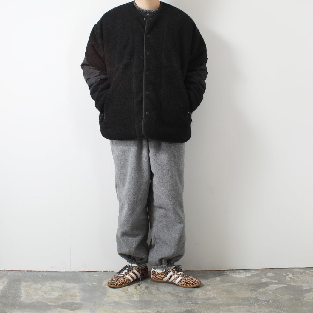 Cape HEIGHTS×TAION ケープハイツ×タイオン ダウンブルゾン リバーシブル KINSELLA キルティング×フリース ブラック