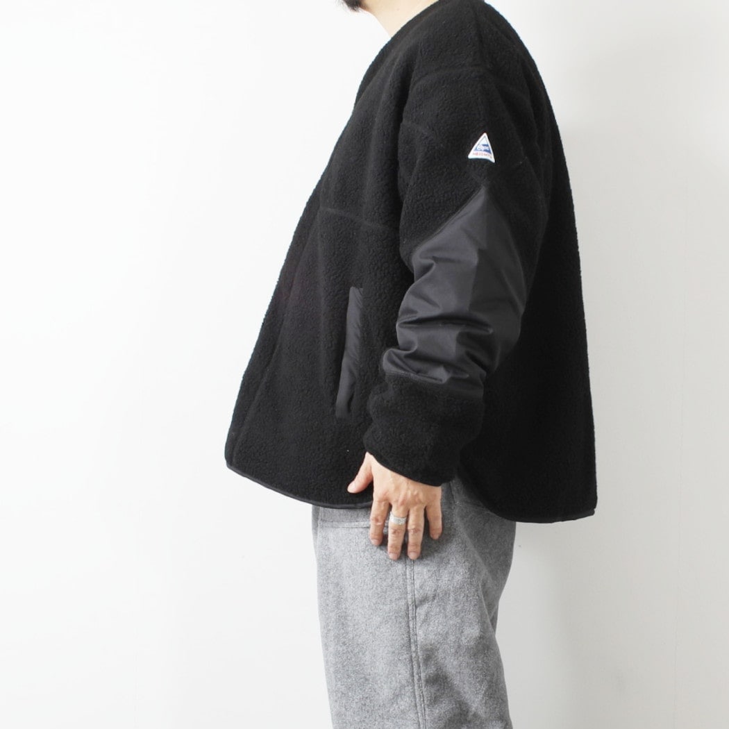 Cape HEIGHTS×TAION ケープハイツ×タイオン ダウンブルゾン リバーシブル KINSELLA キルティング×フリース ブラック