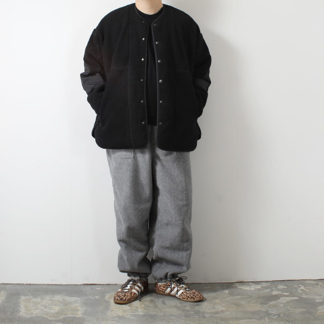 Cape HEIGHTS×TAION ケープハイツ×タイオン ダウンブルゾン リバーシブル KINSELLA キルティング×フリース ブラック