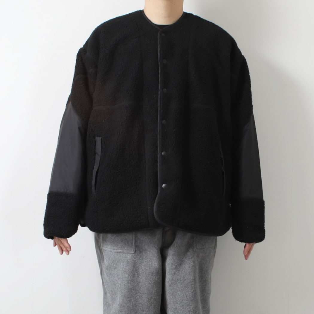 Cape HEIGHTS×TAION ケープハイツ×タイオン ダウンブルゾン リバーシブル KINSELLA キルティング×フリース ブラック