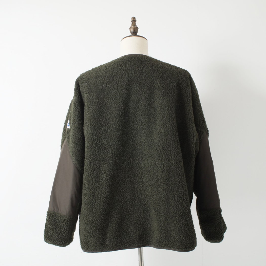 Cape HEIGHTS×TAION ケープハイツ×タイオン ダウンブルゾン リバーシブル KINSELLA キルティング×フリース オリーブ