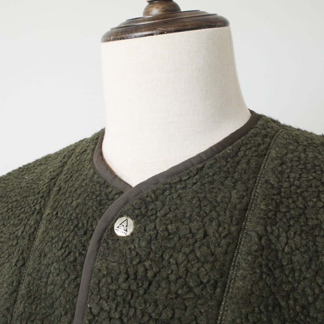 Cape HEIGHTS×TAION ケープハイツ×タイオン ダウンブルゾン リバーシブル KINSELLA キルティング×フリース オリーブ