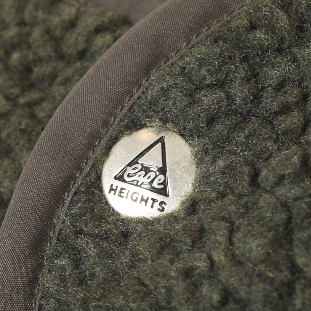 Cape HEIGHTS×TAION ケープハイツ×タイオン ダウンブルゾン リバーシブル KINSELLA キルティング×フリース オリーブ