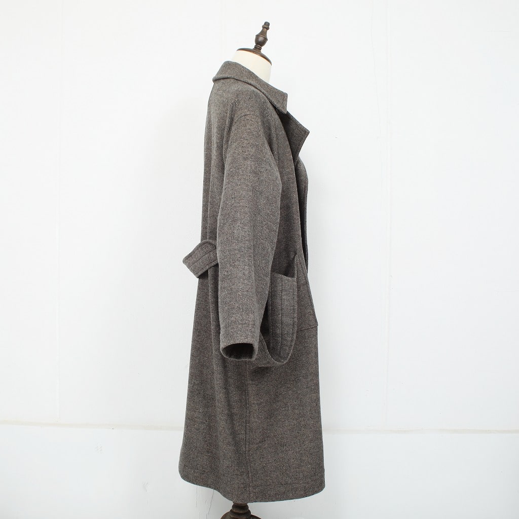 ATHA アタ ジーロンラムウール マキシコート ブラウン GEELONG WOOL MAXI COAT BROWN