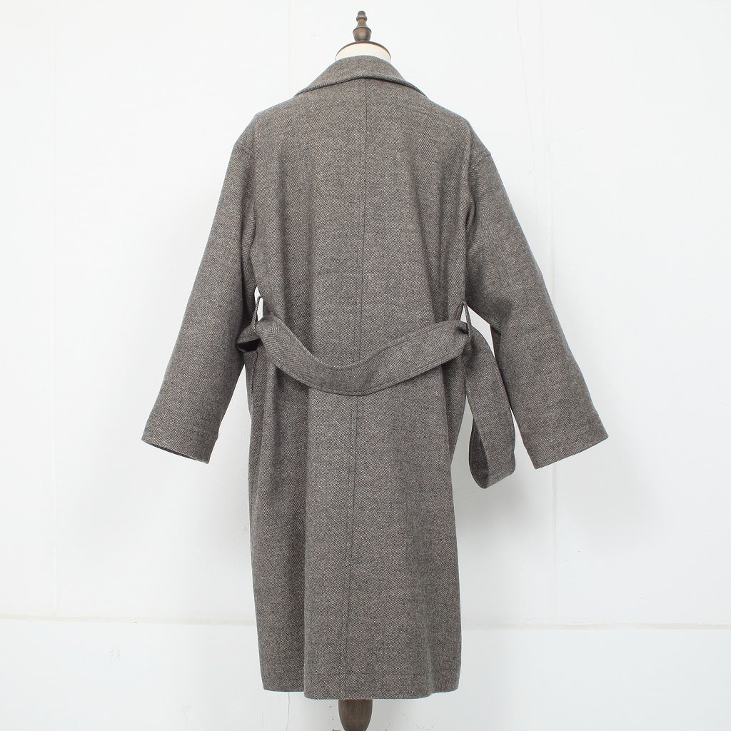 ATHA アタ ジーロンラムウール マキシコート ブラウン GEELONG WOOL MAXI COAT BROWN