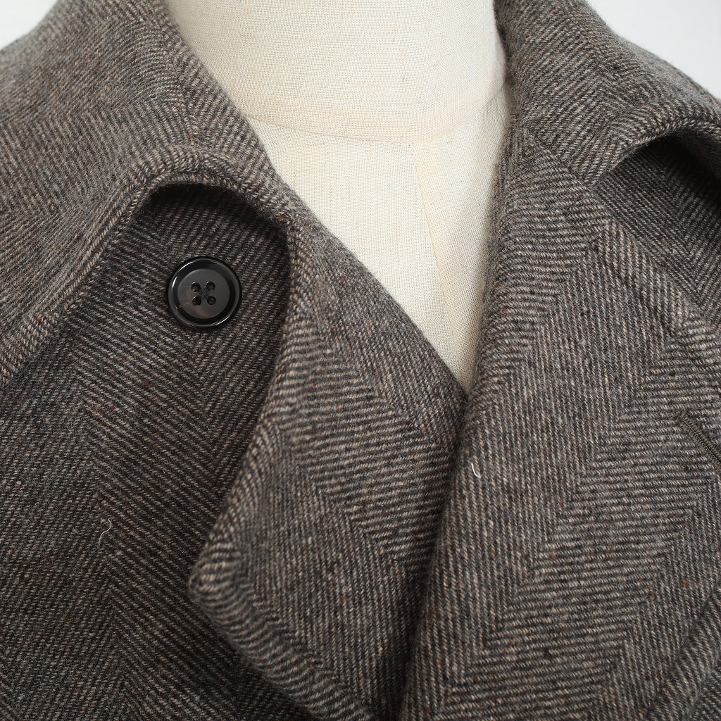 ATHA アタ ジーロンラムウール マキシコート ブラウン GEELONG WOOL MAXI COAT BROWN