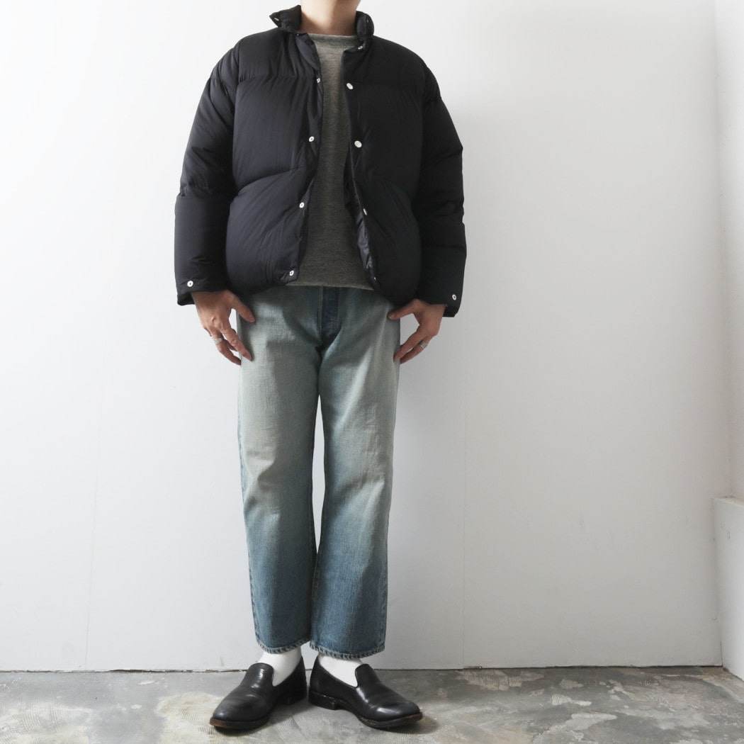 marka マーカ リサイクルナイロンミニリップ ダウンジャケット DOWN JACKET M25C26BL01C BLACK【クーポン対象外】