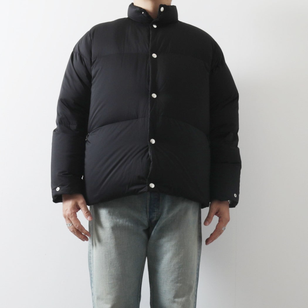 marka マーカ リサイクルナイロンミニリップ ダウンジャケット DOWN JACKET M25C26BL01C BLACK【クーポン対象外】