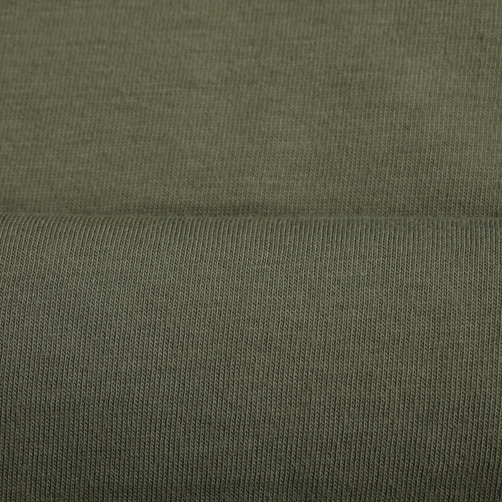 Agreable アグレアーブル カットソー 七分袖 コットン天竺  Tシャツ カーキ