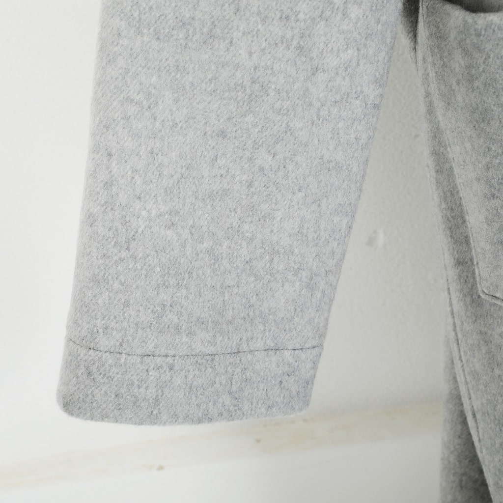 ATHA アタダブルメルトン マキシコート グレー DOUBLE MELTON MAXI