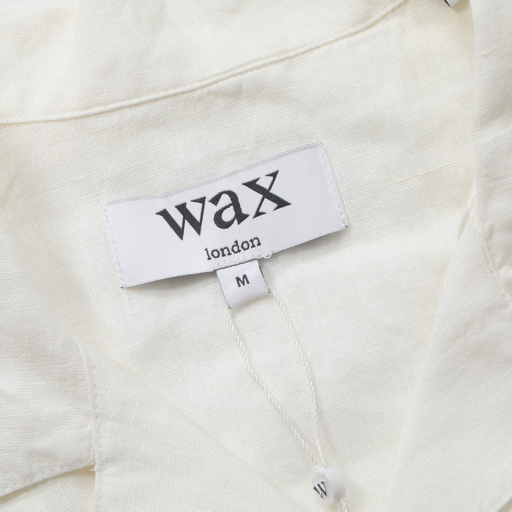 WAX LONDON ワックスロンドン Didcot ワックスロンドン フラワー刺繍 ショートスリーブシャツ ホワイト White Flower Embroidered Short-Sleeve Shirt WHIT