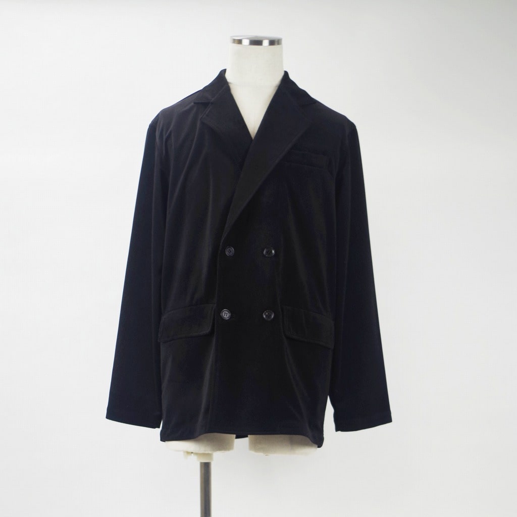 ATHA HERRINGBONE DOUBLE PREASTEAD JACKET  BLACK F