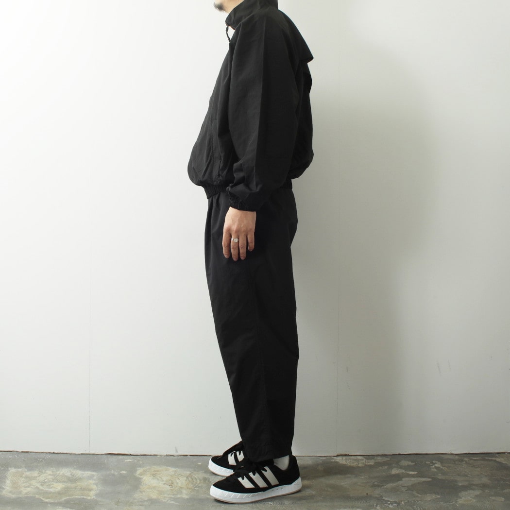 BURLAP OUTFITTER バーラップアウトフィッター サプレックスナイロン トラックジャケット ブラック TRACK JACKET BLACK