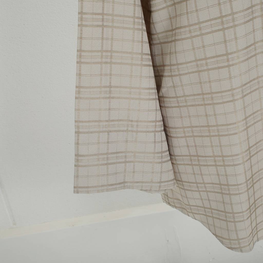 ATHA アタ ジャガード チェックロングシャツT/C JACQUARD PLAID LONG SHIRT