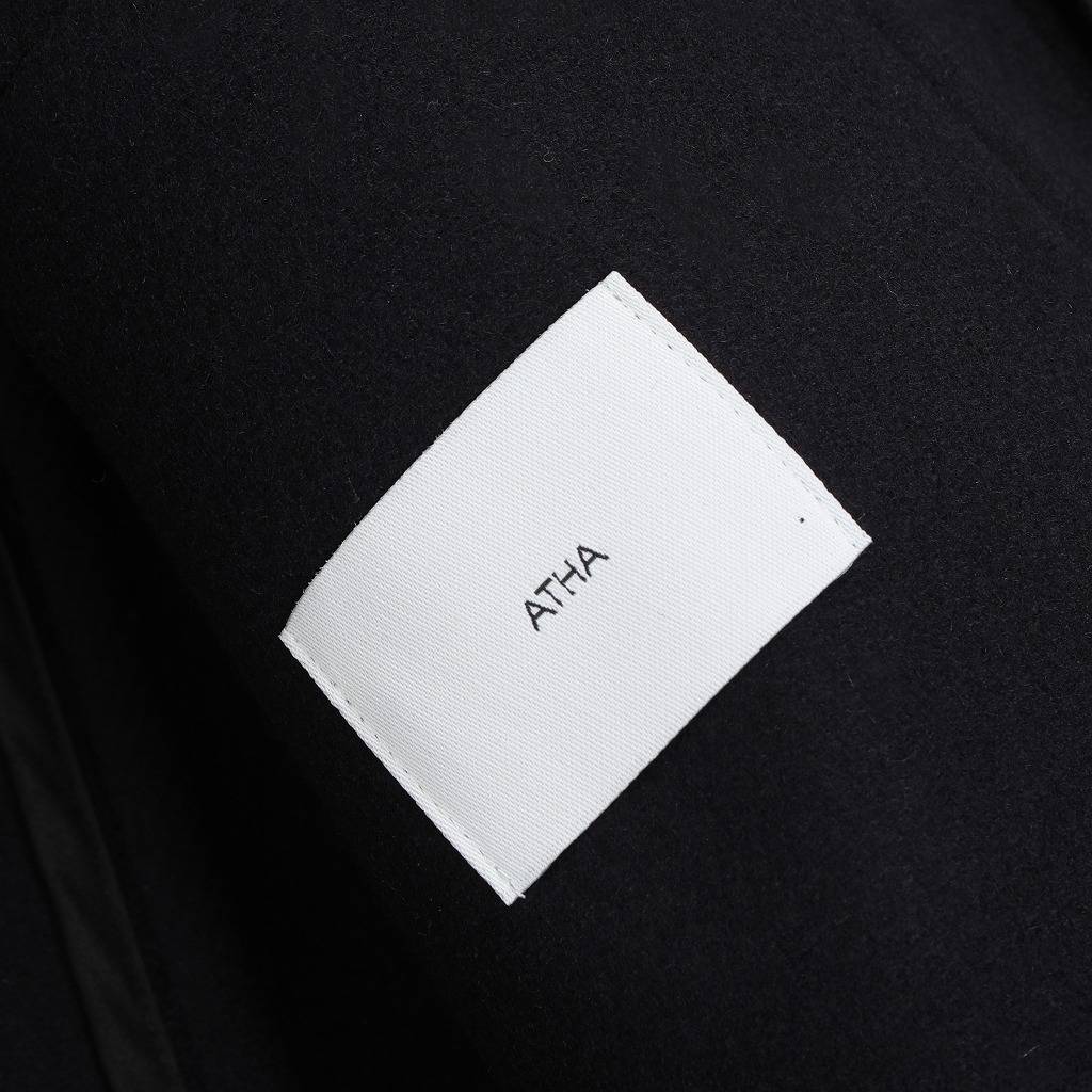 ATHA アタ ダブルメルトン オーバーサイズ ピーコート ネイビー DOUBLE MELTON OVERSIZED PEACOAT NAVY F