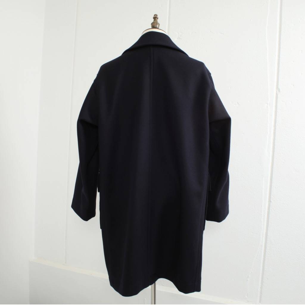 ATHA アタ ダブルメルトン オーバーサイズ ピーコート ネイビー DOUBLE MELTON OVERSIZED PEACOAT NAVY F