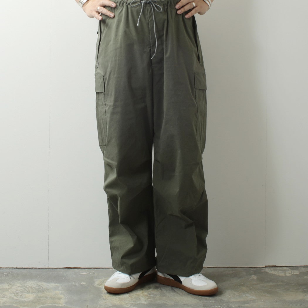 marka マーカ リサイクルナイロン リップストップ オーバーパンツ オリーブ OVER PANTS OLIVE