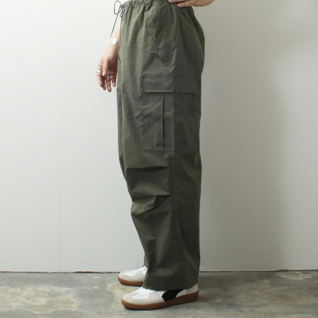 marka マーカ リサイクルナイロン リップストップ オーバーパンツ オリーブ OVER PANTS OLIVE