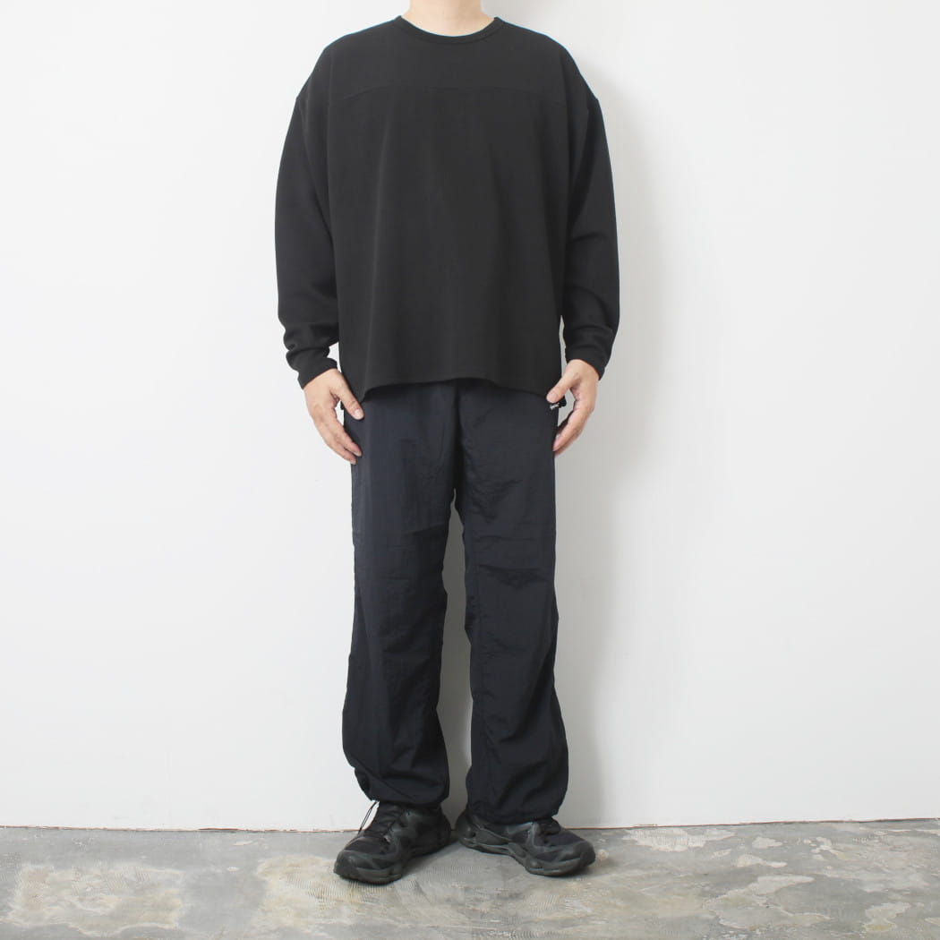 GYMPHLEX ジムフレックス ナイロンタフタ イージーパンツ ブラック L