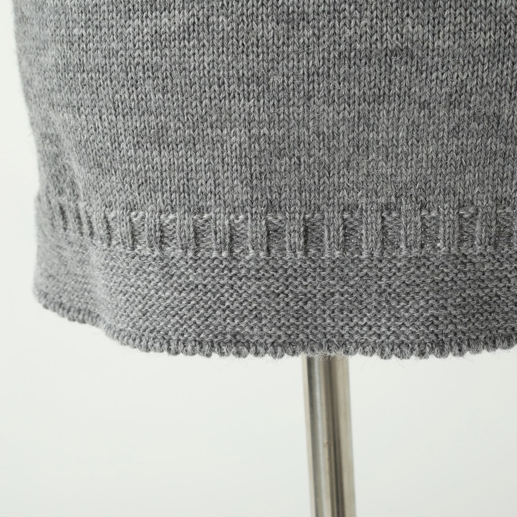 Guernsey Woollens ガンジーウーレンズ ガンジーセーター フィッシャーマンセーター グレー MidGray 38