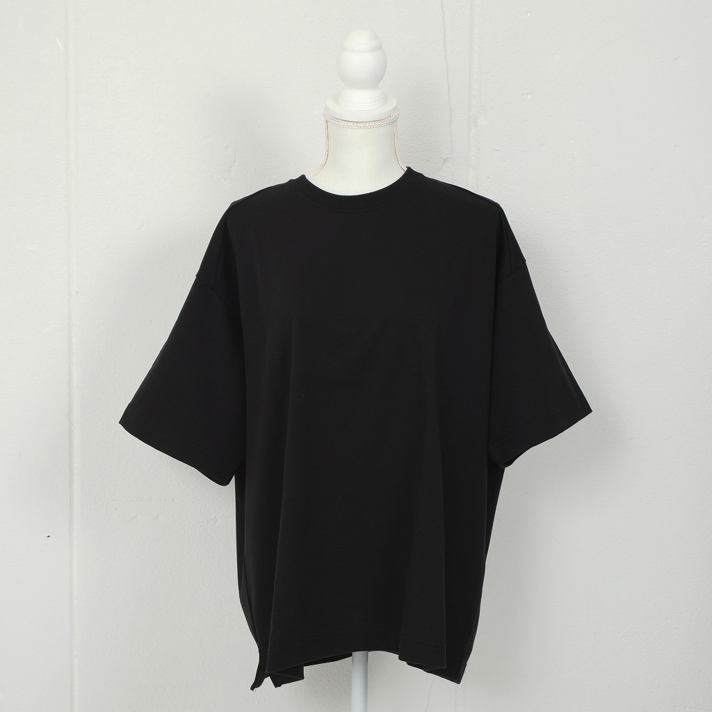 CAPERTICA カペルチカ Tシャツ スビンコットン コンパクトジャージ オーバーサイズ ブラック