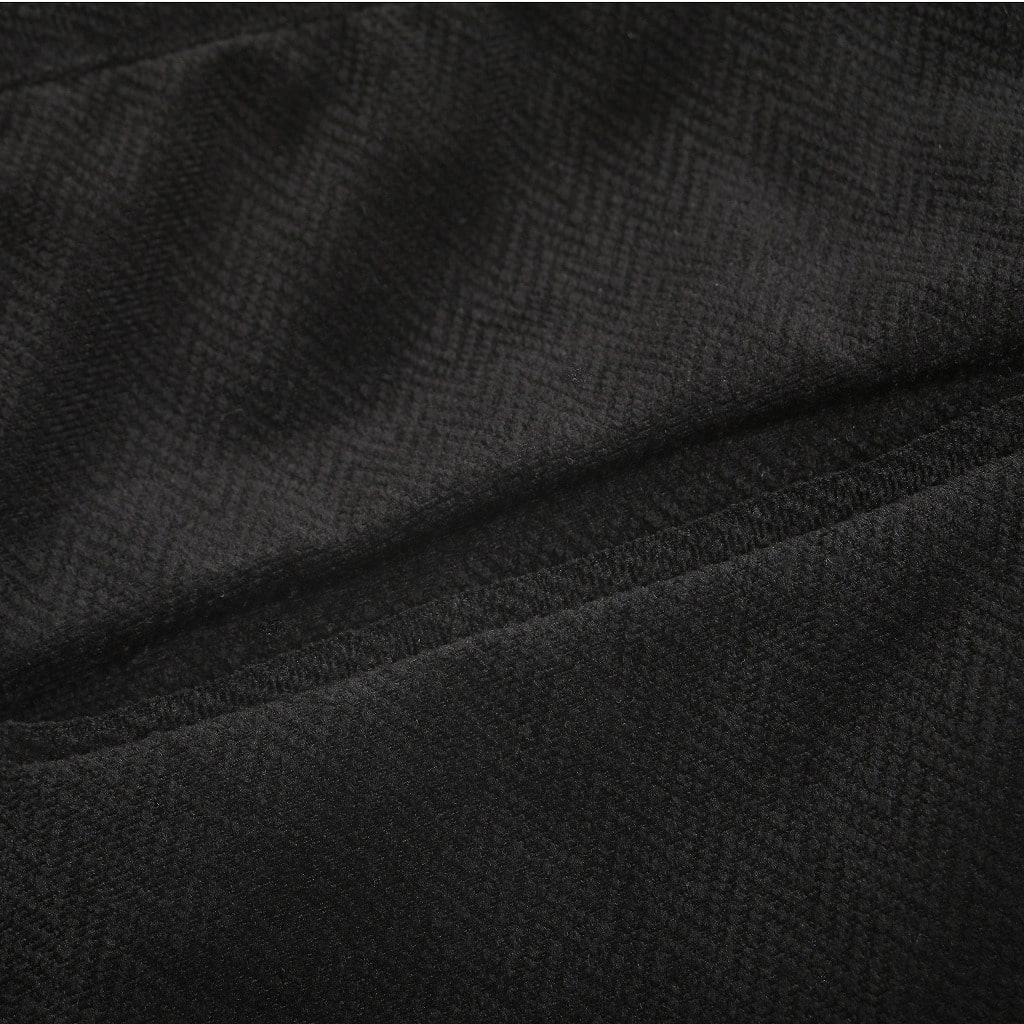 ATHA アタ ワイドイージーパンツ ベロアヘリンボーン ブラック VELOUR HERRINGBONE GATHER WIDE EASY TROUSERS BLACK F