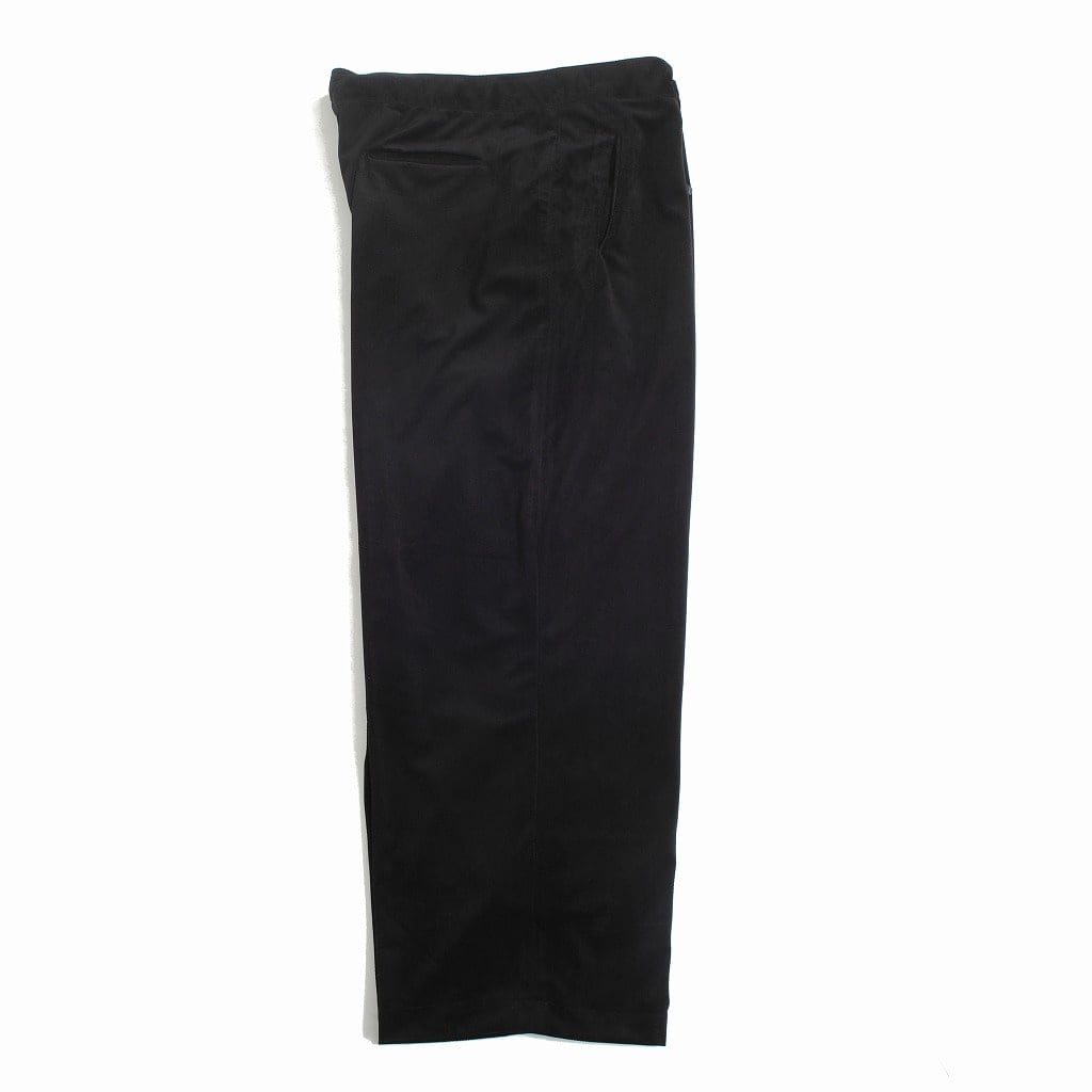ATHA アタ ワイドイージーパンツ ベロアヘリンボーン ブラック VELOUR HERRINGBONE GATHER WIDE EASY TROUSERS BLACK F