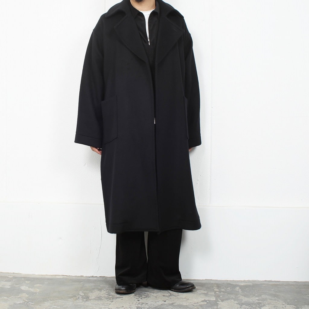 ATHA アタ ワイドイージーパンツ ベロアヘリンボーン ブラック VELOUR