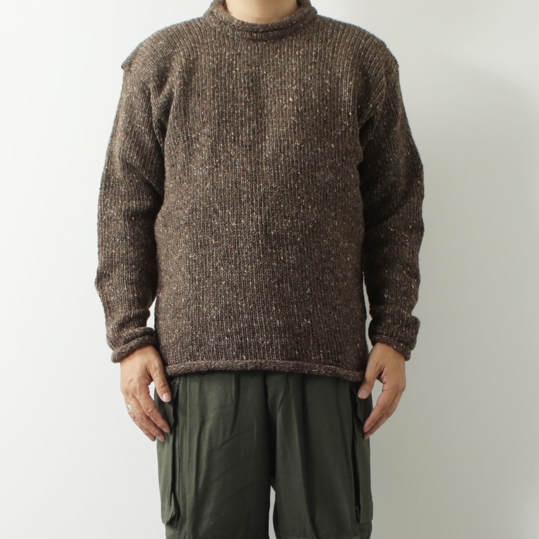 Rathlin Tir Chonaill ラスリンニットウエア Rathlin Knitwear ラスリンニットウェア ロールネックドネガルニット