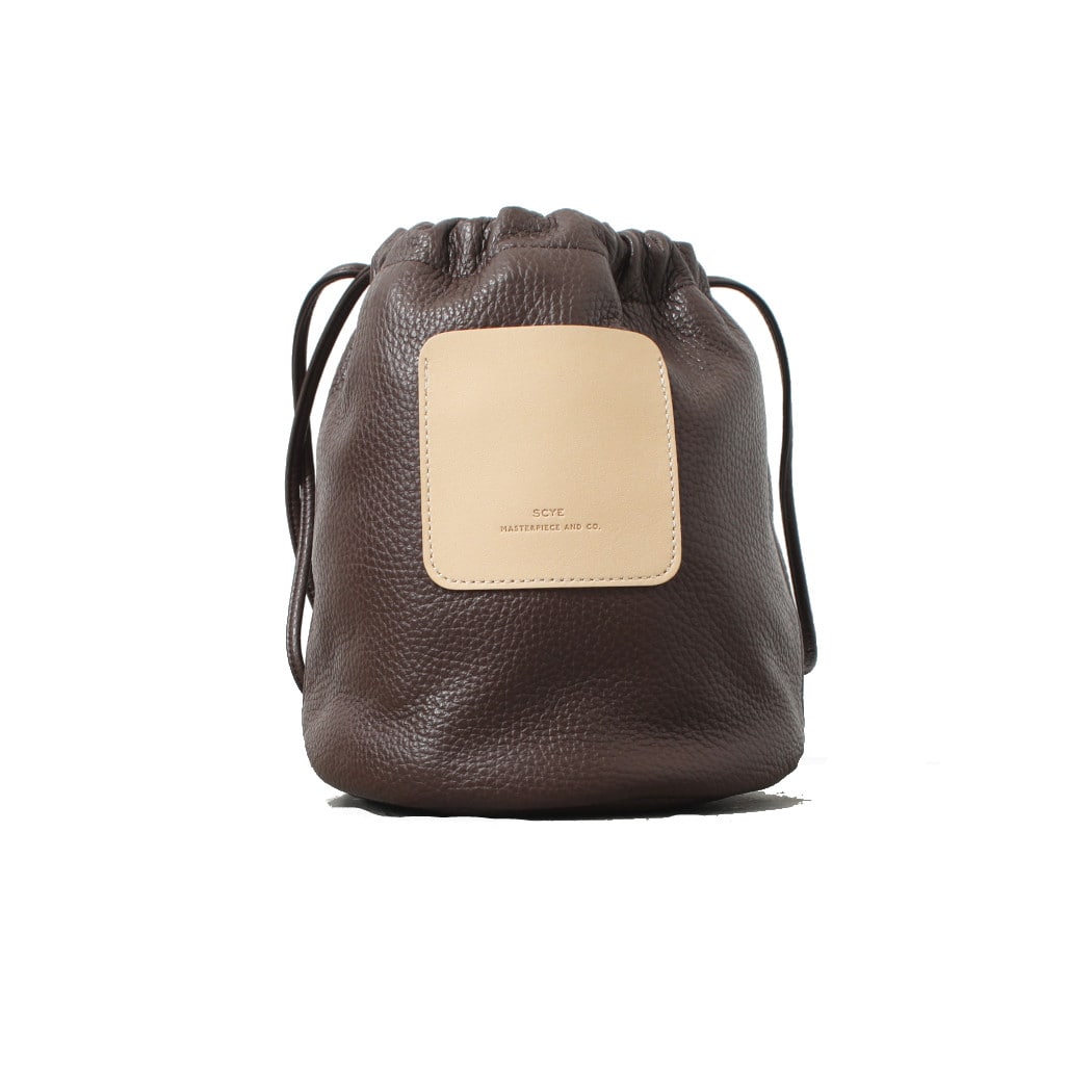 SCYE サイ シュリンクレザードローストリングバッグ Leather