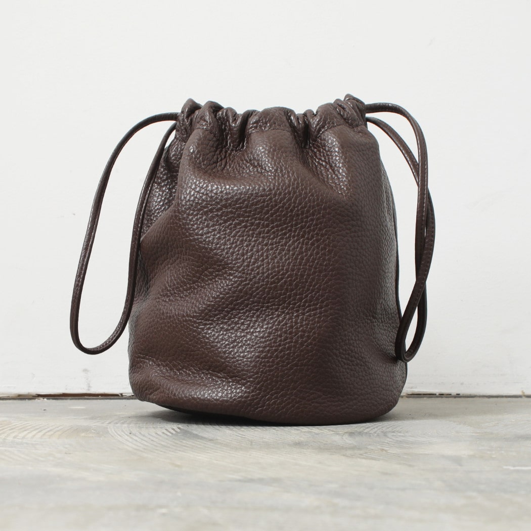 SCYE サイ シュリンクレザードローストリングバッグ Leather