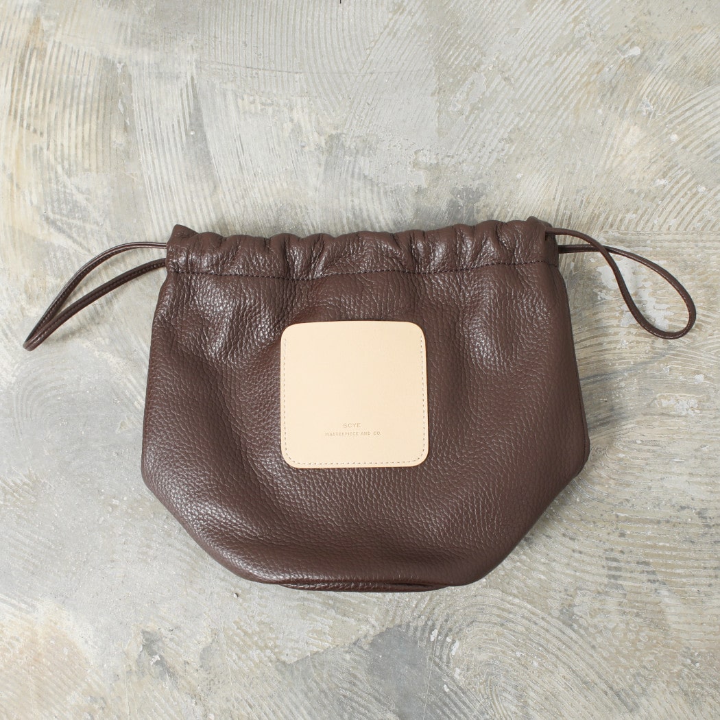 SCYE MASTERPIECE ドローストリングバッグ SCYE サイ シュリンクレザードローストリングバッグ Leather