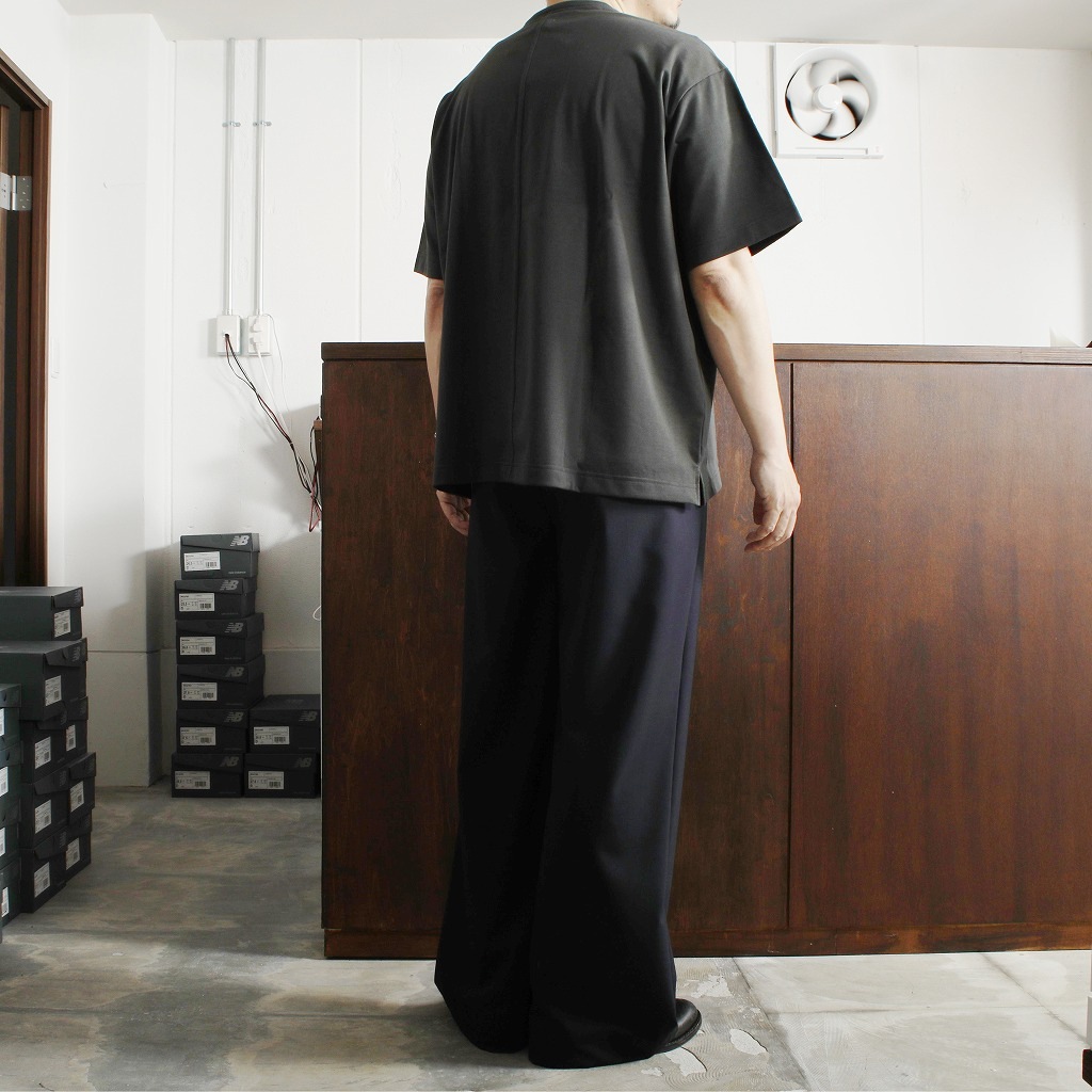 CAPERTICA カペルチカ Tシャツ スビンコットン コンパクトジャージ オーバーサイズ チャコール