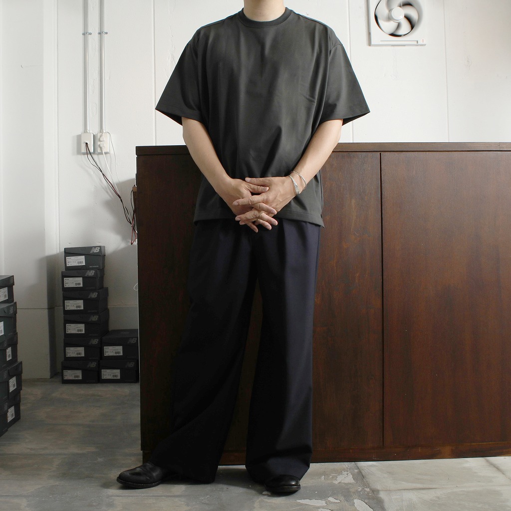 CAPERTICA カペルチカ Tシャツ スビンコットン コンパクトジャージ オーバーサイズ チャコール