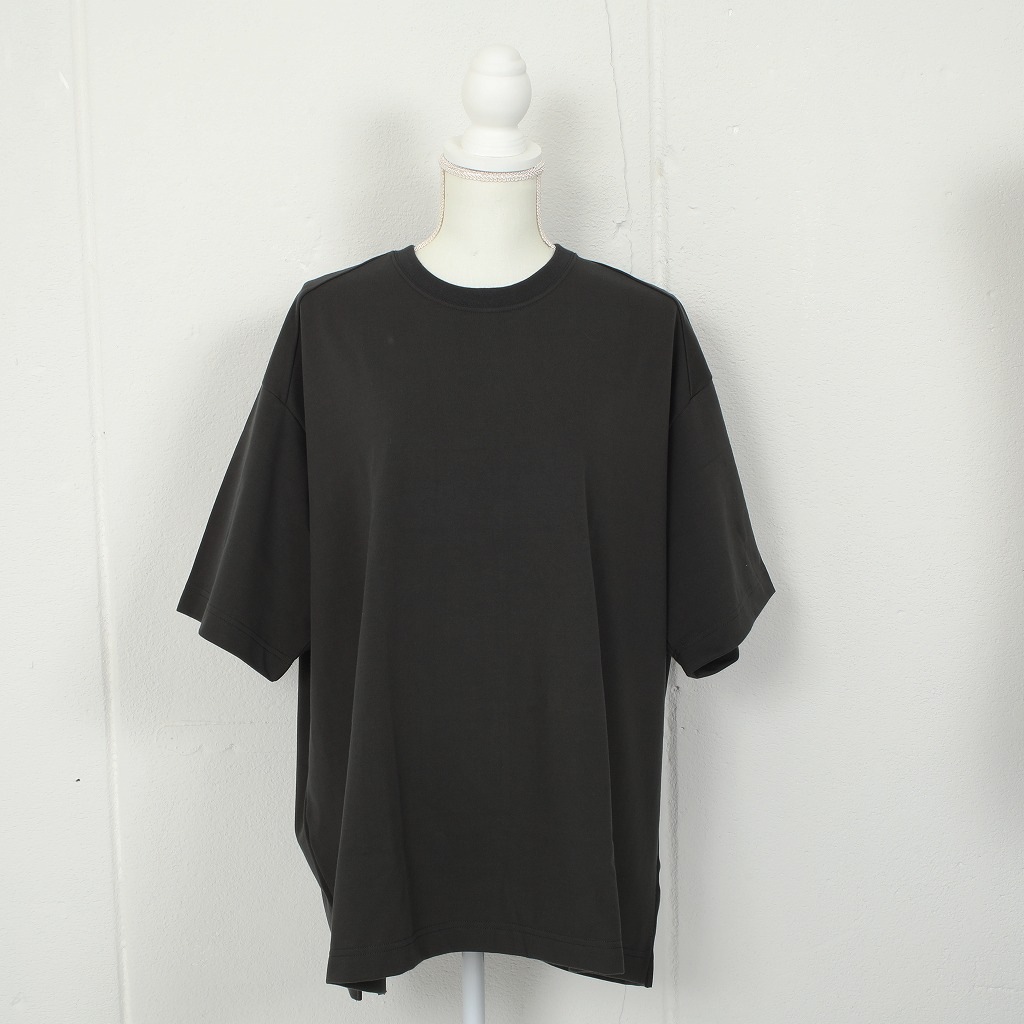 CAPERTICA カペルチカ Tシャツ スビンコットン コンパクトジャージ オーバーサイズ チャコール