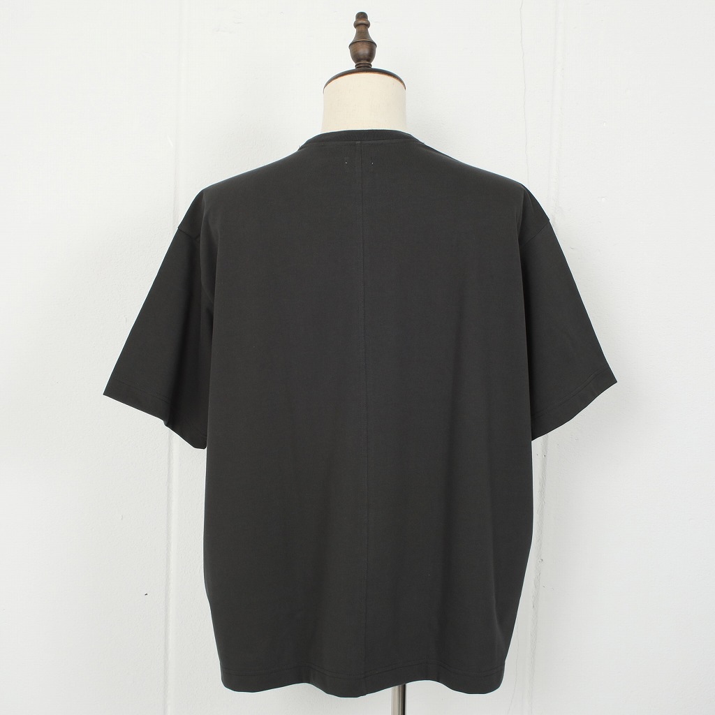 CAPERTICA カペルチカ Tシャツ スビンコットン コンパクトジャージ オーバーサイズ チャコール