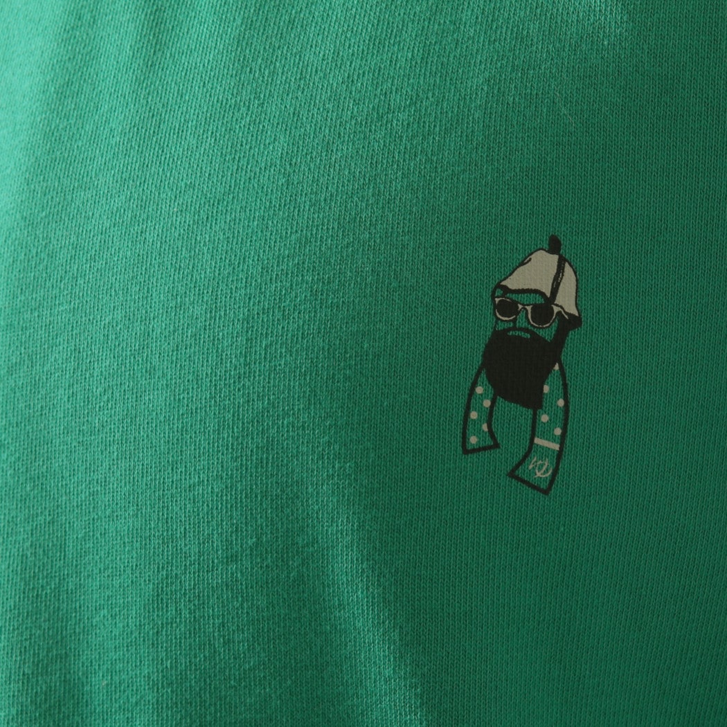 FUN Up Necessary modemdesign SAUNA sweat ファン サウナ おじさん スウェット トレーナー グリーン