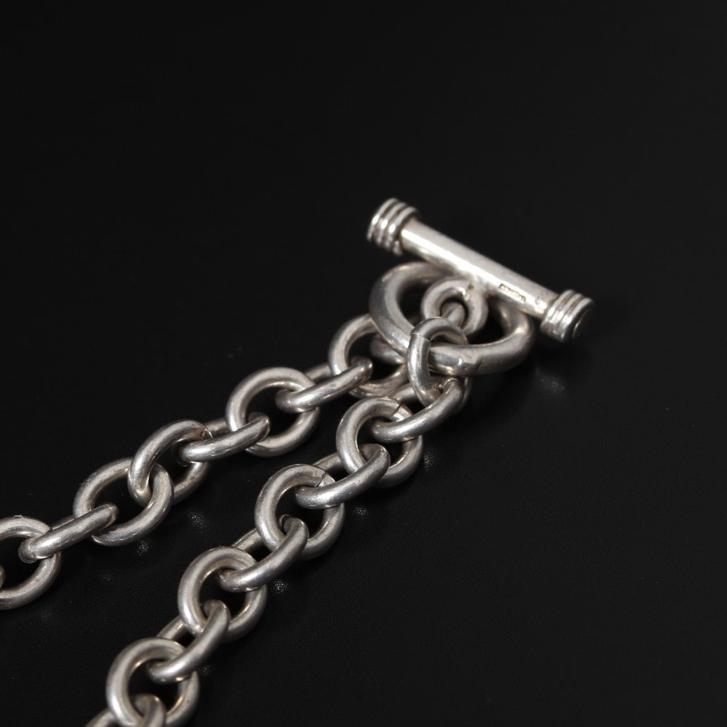 希少　激渋　アンティーク　ヴィンテージ　シルバー　925 ブレスレット　アメリカ Vintage silver ヴィンテージ シルバー ブレスレット 全長20,5cm 英国