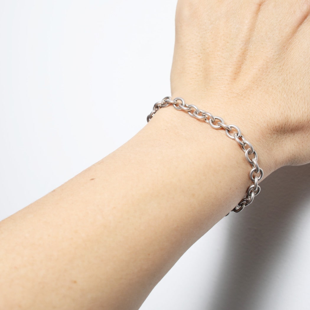 Vintage silver ヴィンテージ シルバー ブレスレット 全長20,5cm 英国