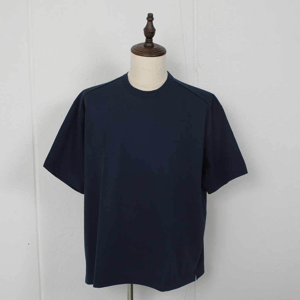CAPERTICA カペルチカ Tシャツ スビンコットン コンパクトジャージ オーバーサイズ ネイビーブルー