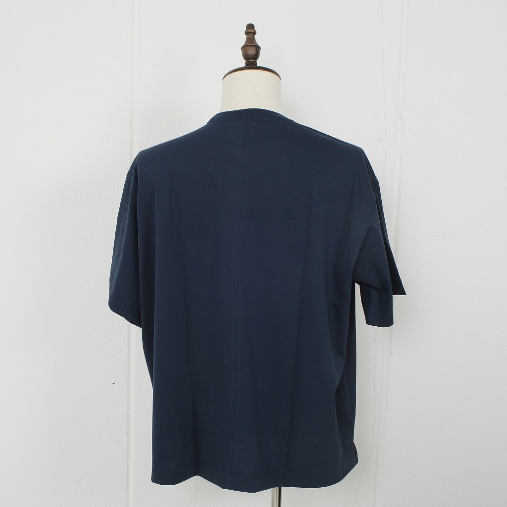 CAPERTICA カペルチカ Tシャツ スビンコットン コンパクトジャージ オーバーサイズ ネイビーブルー