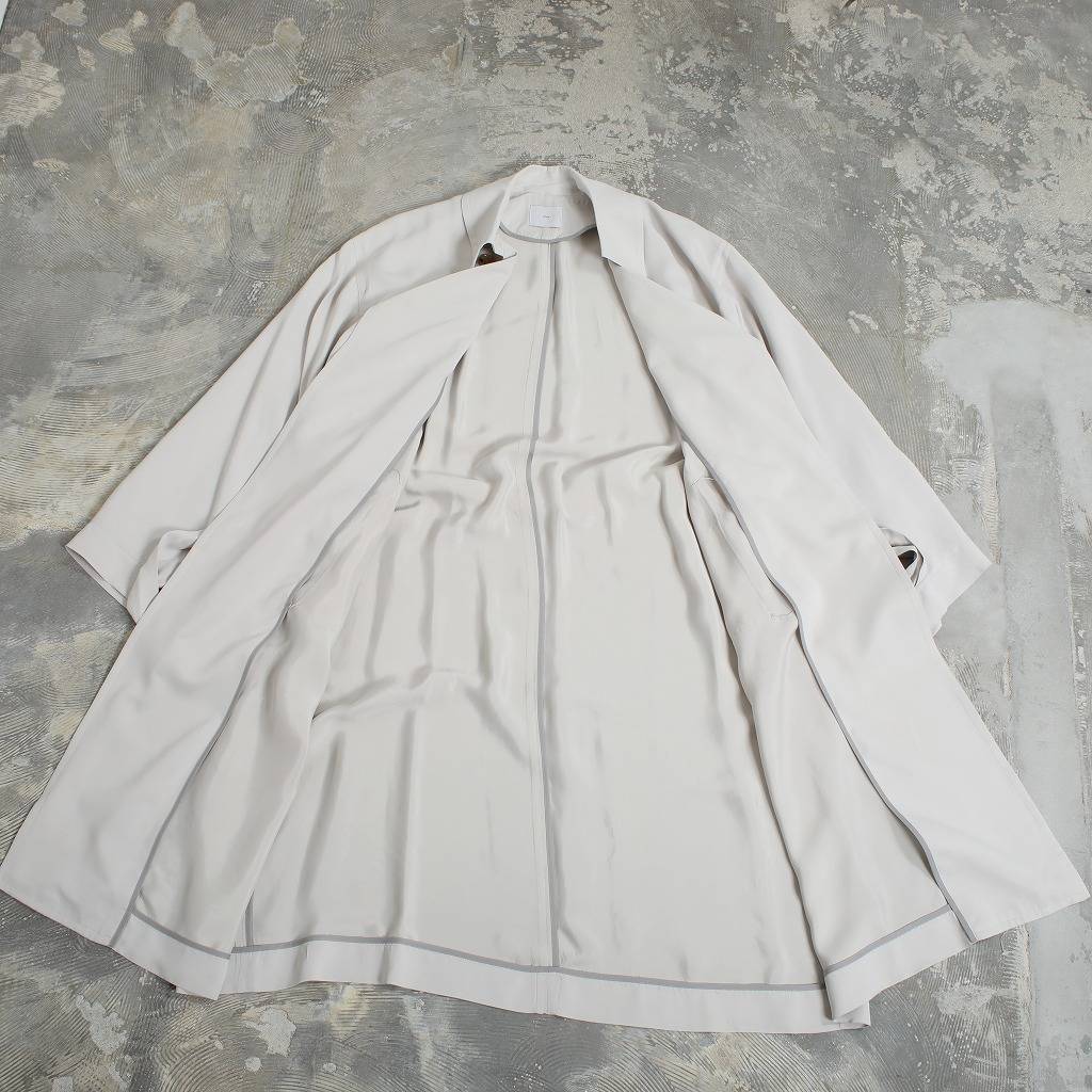 ATHA マキシコート ATHA アタ サテン マキシコート SATIN MAXI COAT ライトグレー