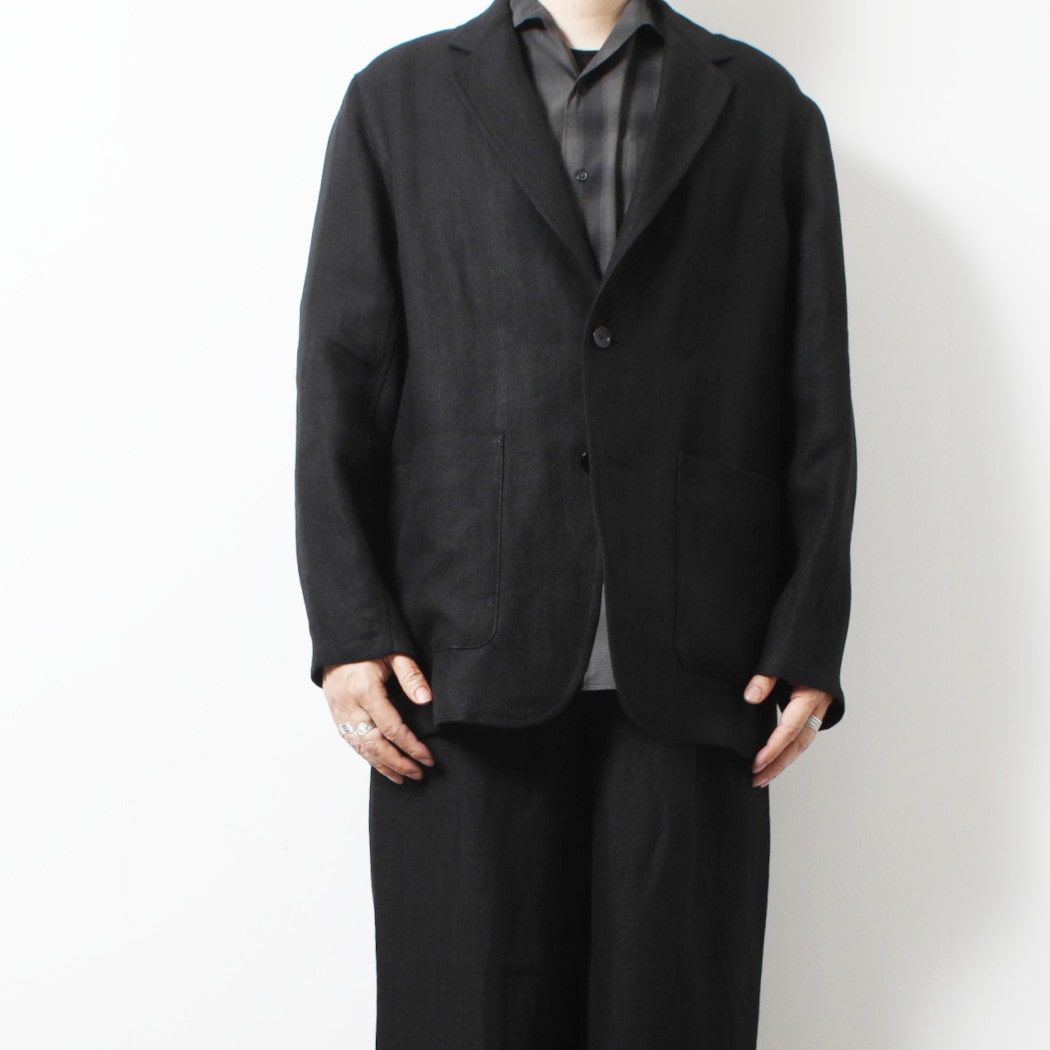 marka マーカ リネンへリンボン ストロールアラウンド ジャケット 2B