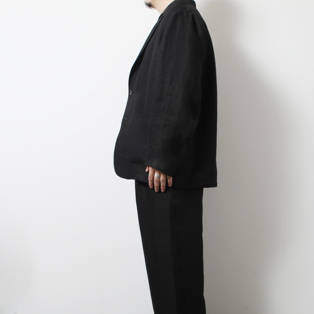 marka マーカ リネンへリンボン ストロールアラウンド ジャケット 2B