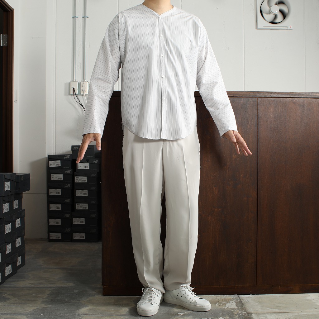 サテンストレッチ グレー サイズオーバー ダボダボパンツ（80cm