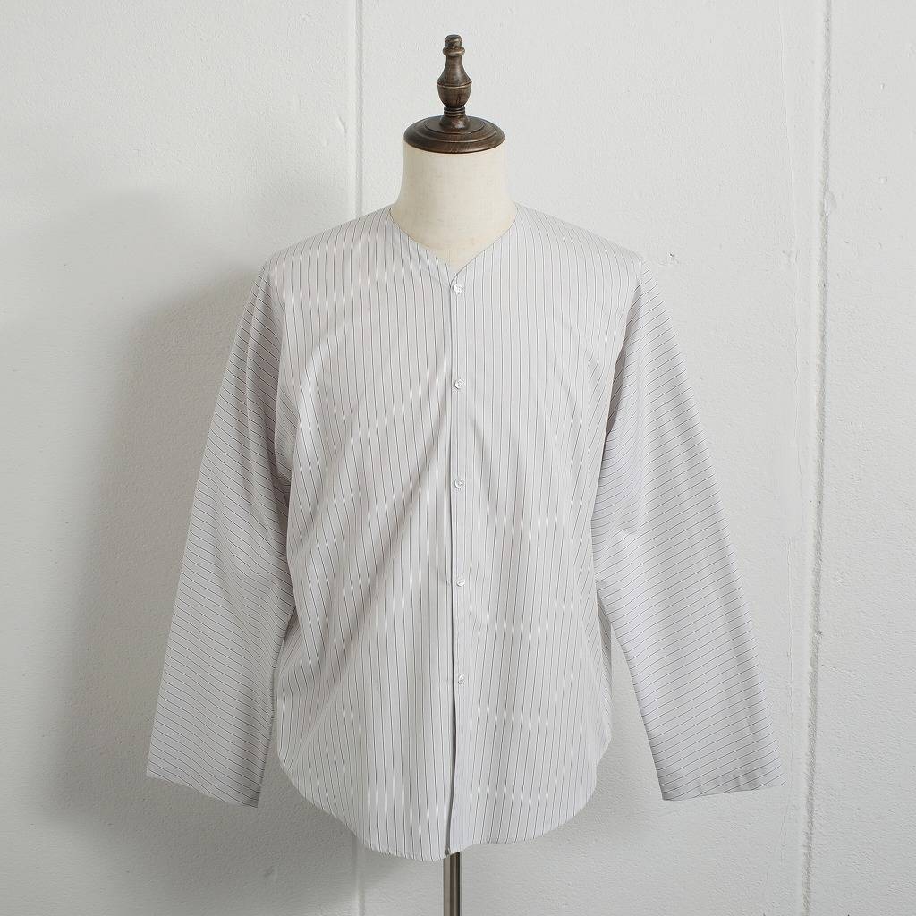 ATHA アタ ダボシャツ グレーストライプ ユニセックス SUPERIOR PIMA STRIPE DABO SHIRT GRY STRIPE