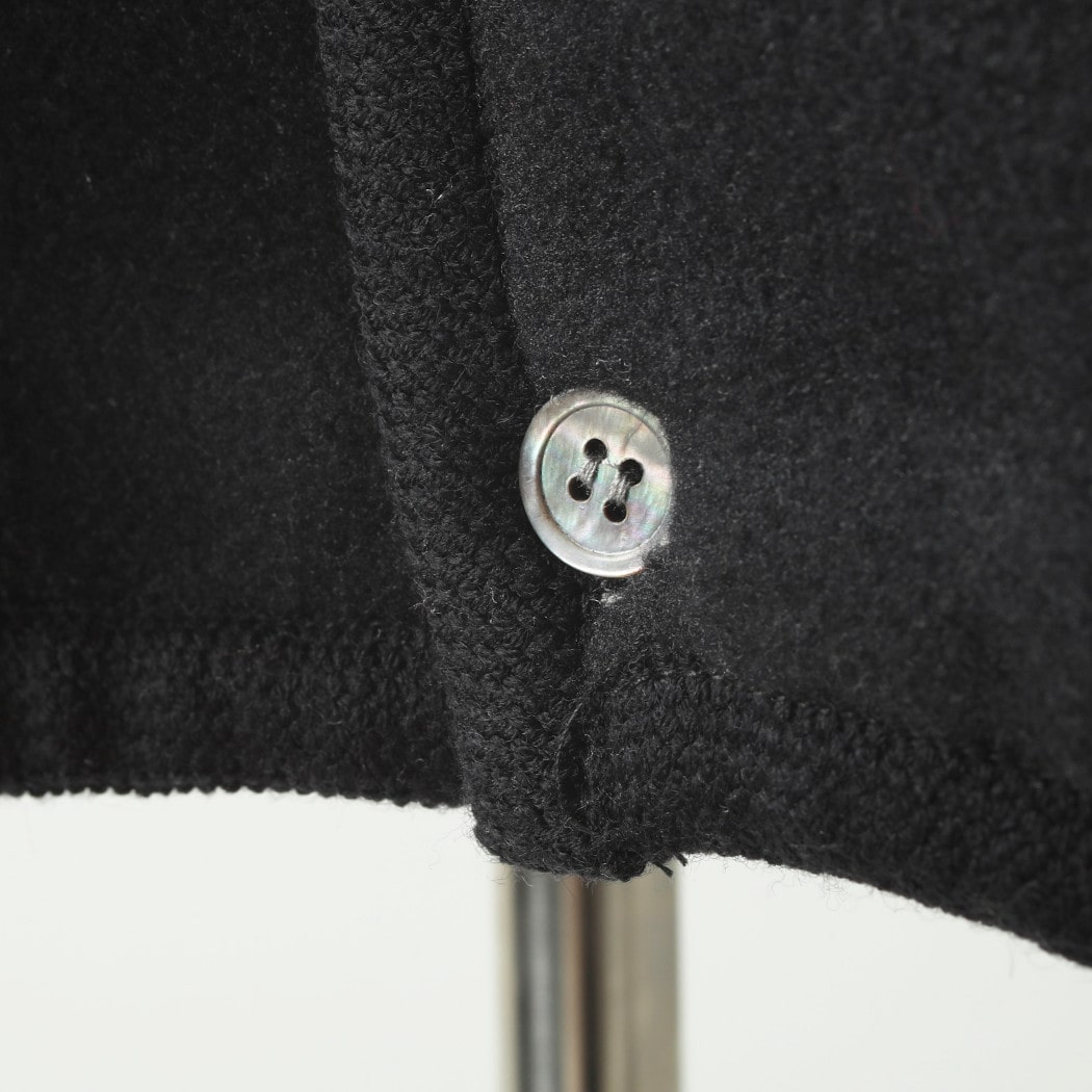 BURLAP OUTFITTER バーラップアウトフィッター アーガイル フリース カーディガン グレー ブラック