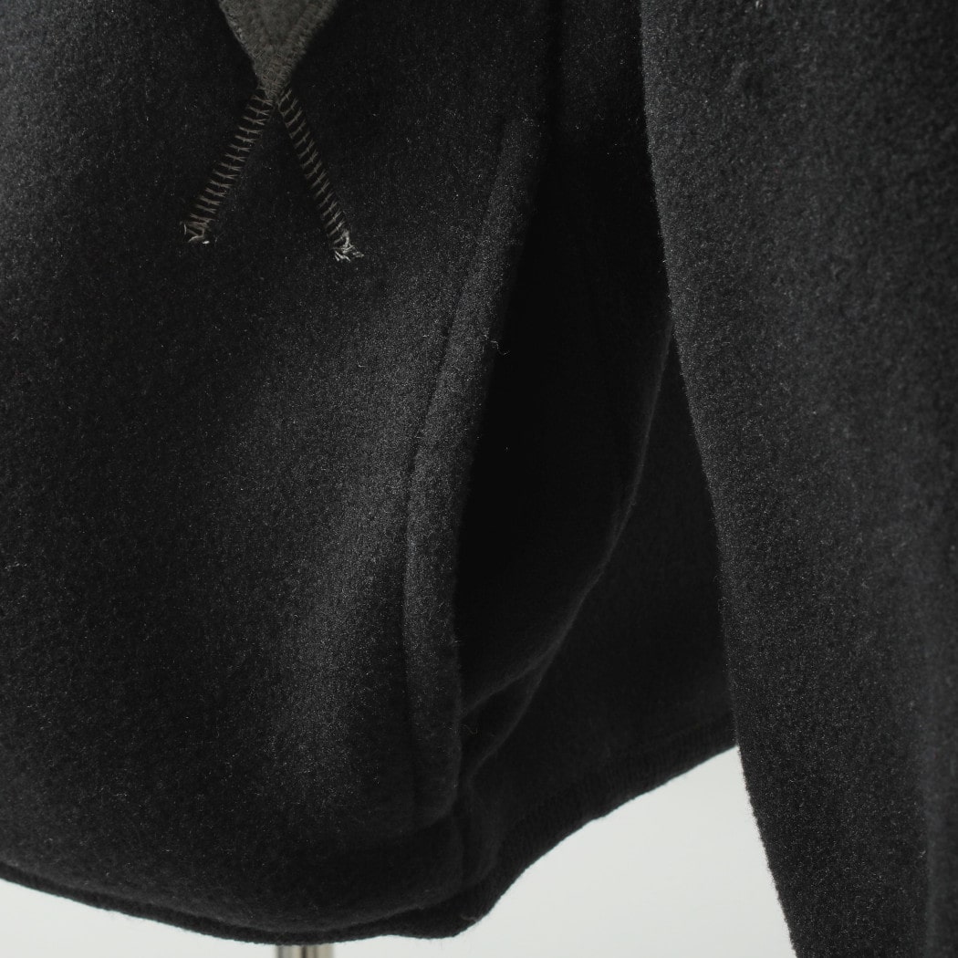 BURLAP OUTFITTER バーラップアウトフィッター アーガイル フリース カーディガン グレー ブラック